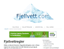 Tablet Screenshot of fjellvett.com